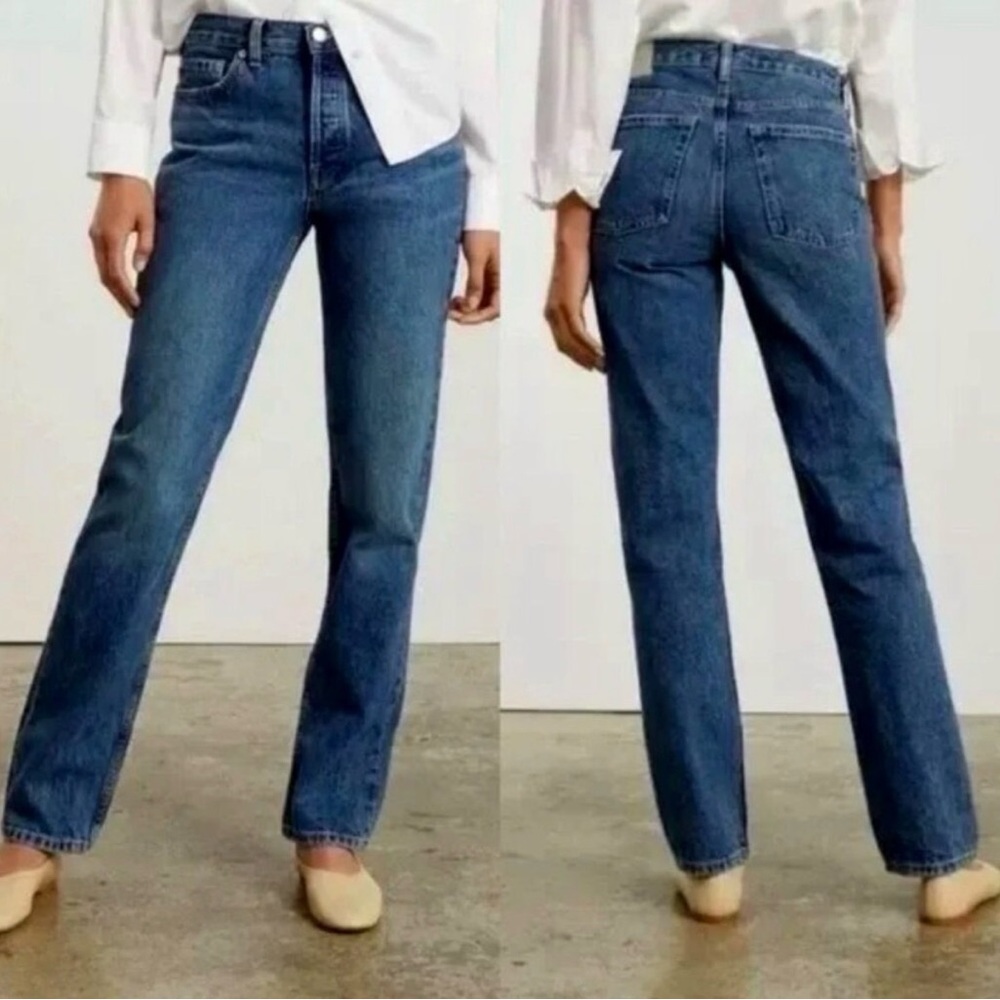 Everlane Women's Straight Leg Blue Jeans